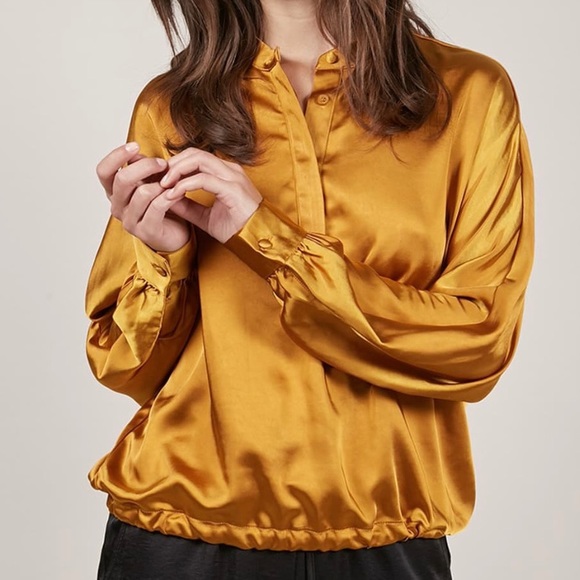 FRNCH – Satin Tie Back Blouse - Picture 4 of 10